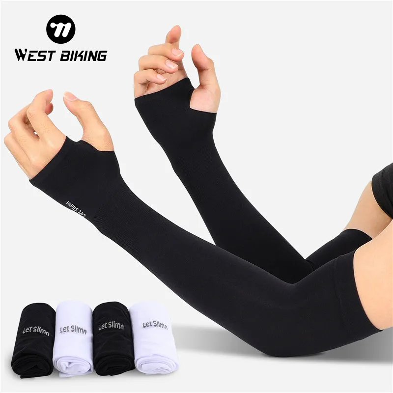 Outdoor Sport Gloves - 1 Pair Cycling Arm Sleeves Sun