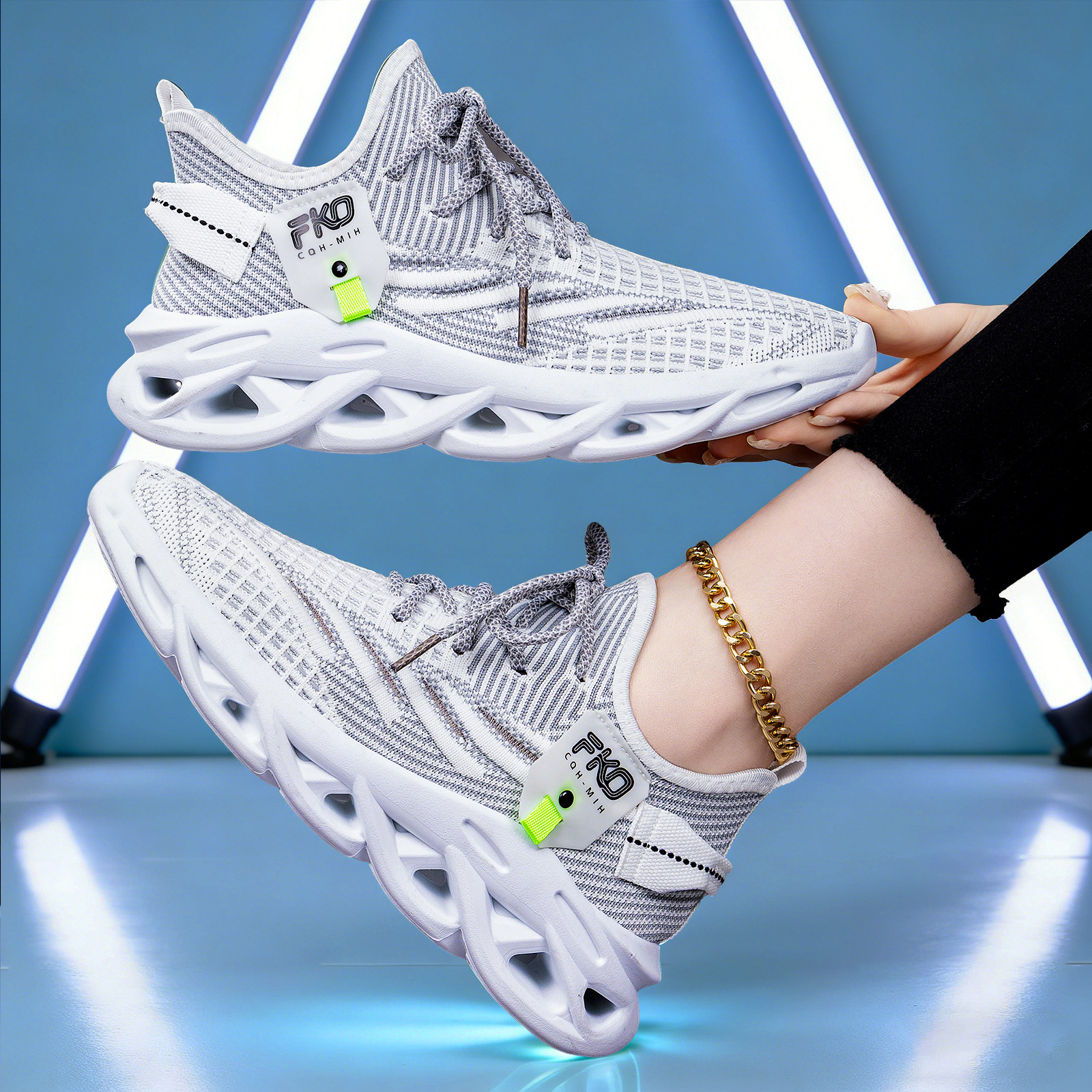 Men's Breathable Knit Sneakers - Outdoor Sport Gym incelemesi ve fiyatı