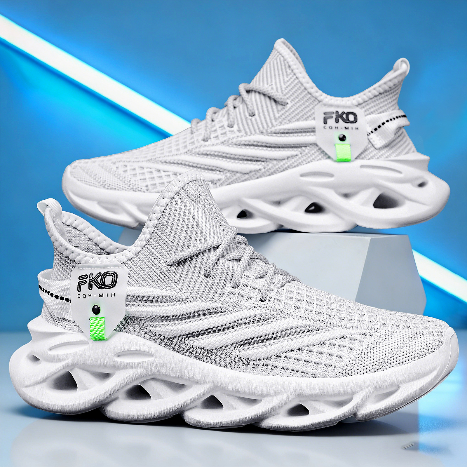 Men's Breathable Knit Sneakers - Outdoor Sport Gym incelemesi ve fiyatı