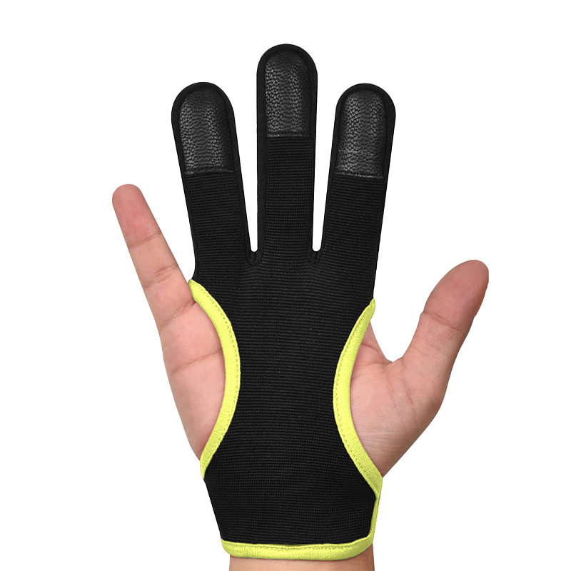 1PCS Archery 3 Fingers Glove G - Outdoor Sport Gloves incelemesi ve fiyatı