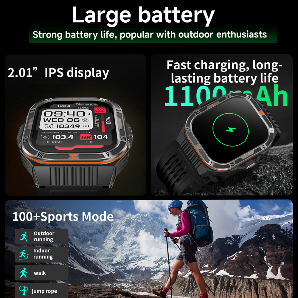 2025 New 1100mAh Battery Smart - Outdoor Sport News incelemesi ve fiyatı