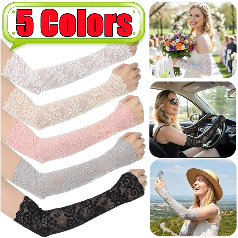 New 1Pair Sexy Lace Hollow-Out - Outdoor Sport Gloves incelemesi ve fiyatı